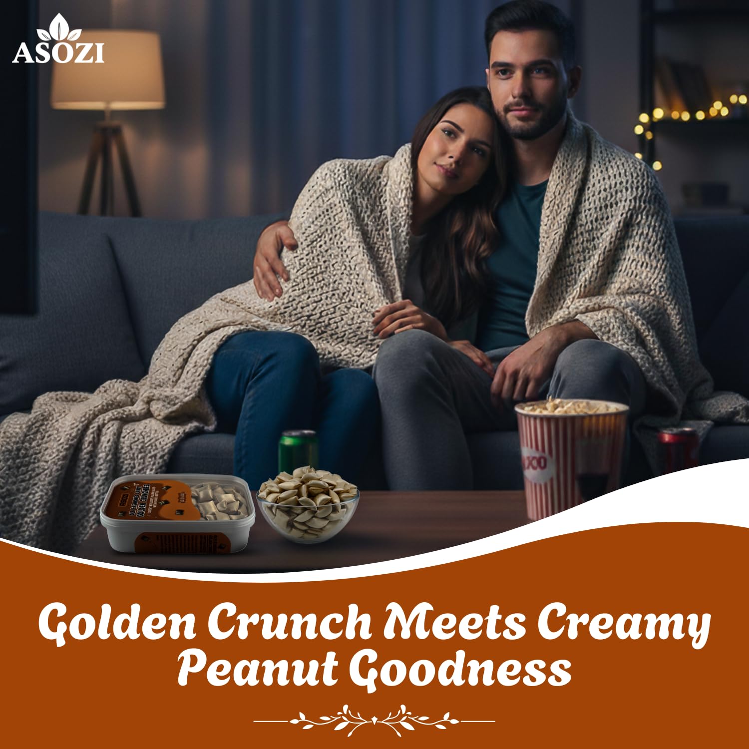 ASOZI Golden Crunchies on a festive candy platter for gatherings