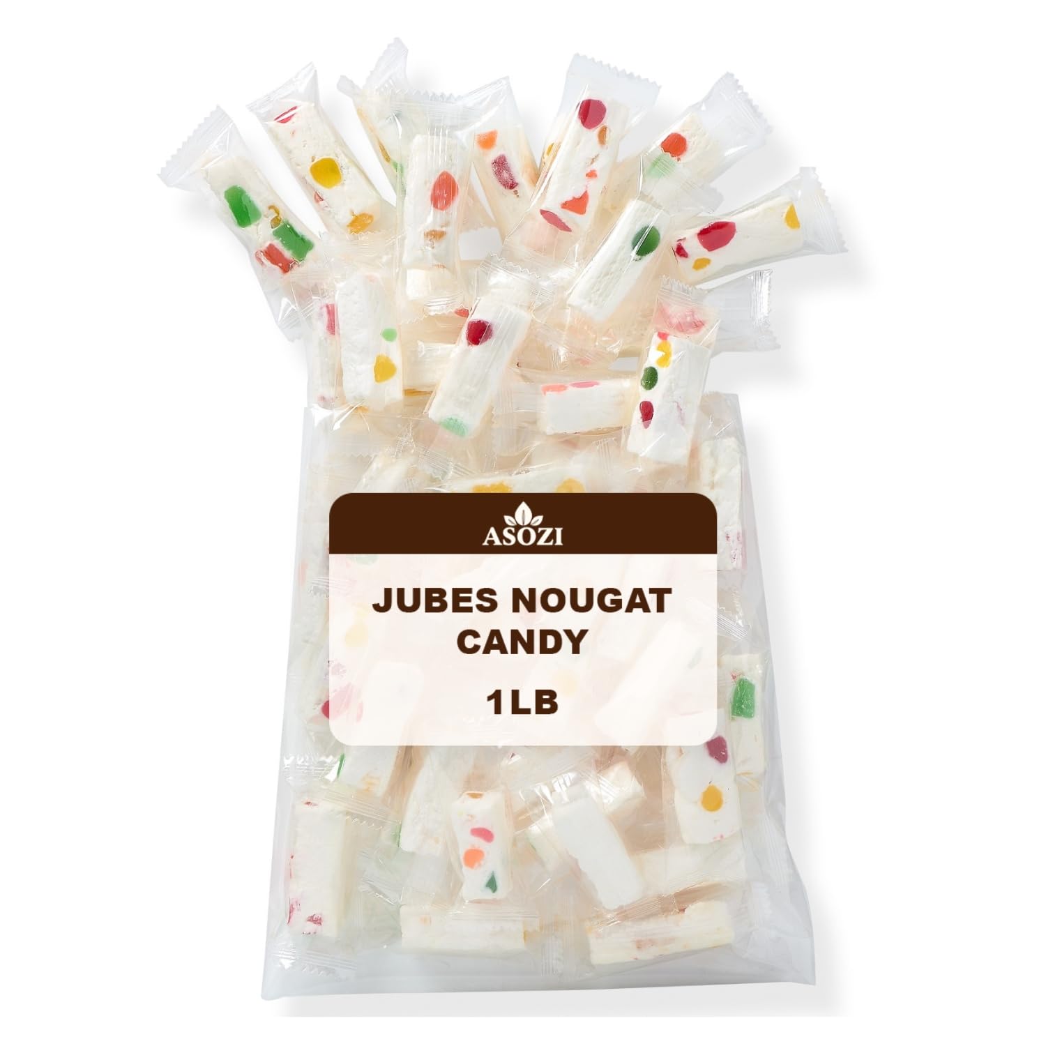 Fresh ingredients highlighted in ASOZI jubes nougat candy