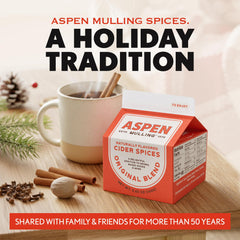 Spoon-dispense setup makes Aspen Mulling Original Blend easy to measure