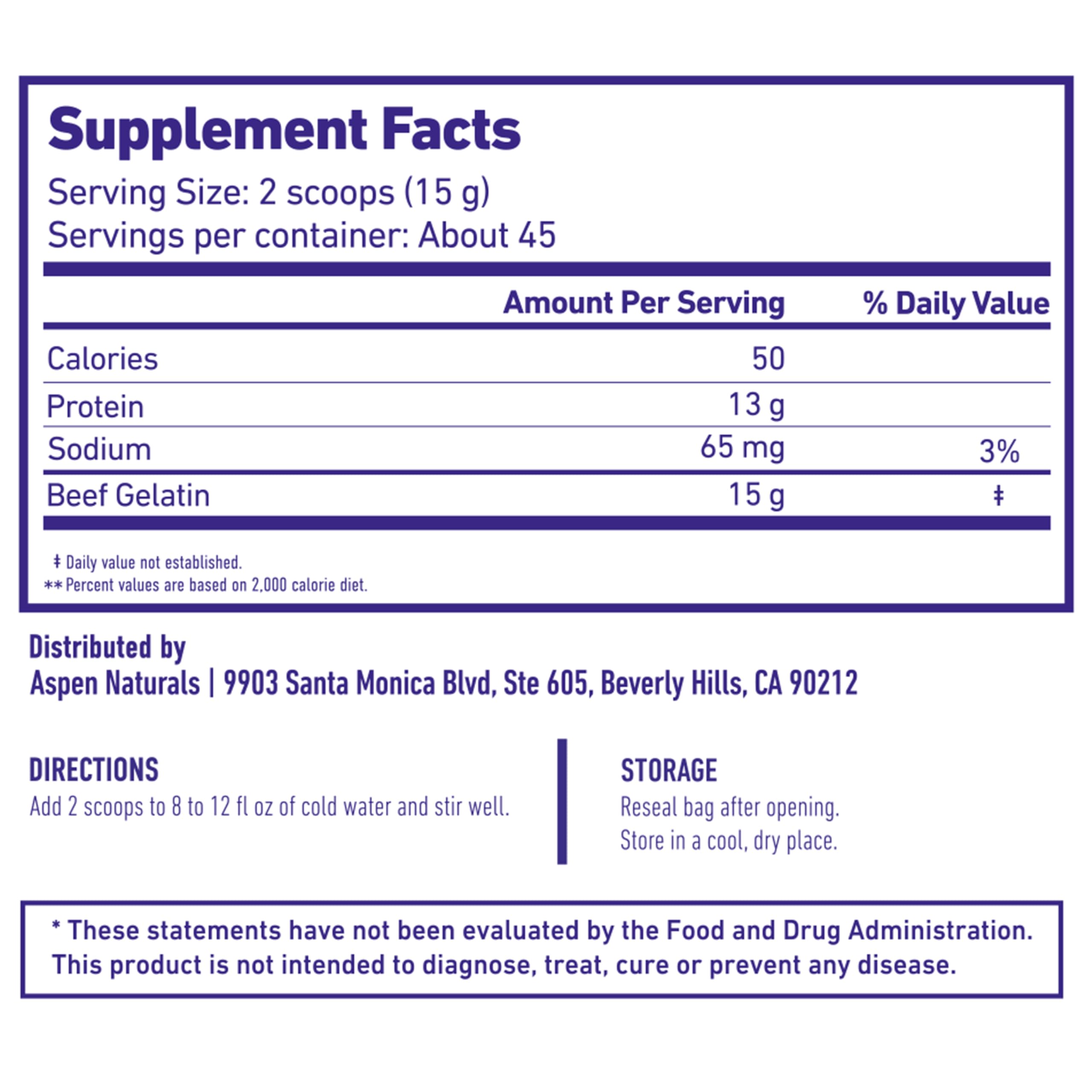Aspen Naturals gelatin powder dissolving in hot liquid for smooth blending