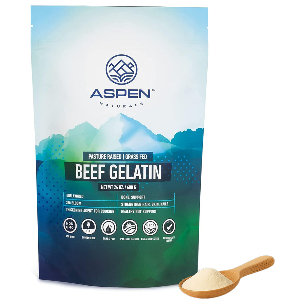 Aspen Naturals gelatin powder in gluten-free baking for structure