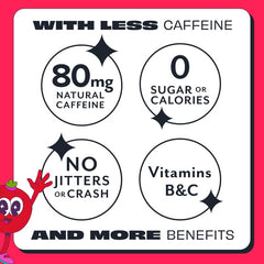 Aspire Cranberry can label emphasizes essential vitamins for mental clarity