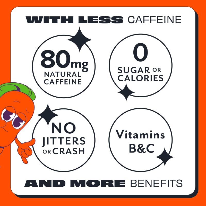 ASPIRE Mango Lemonade label closeup highlighting caffeine and vitamins