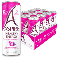 ASPIRE Raspberry Acai can delivering a refreshing energy boost with zero sugar