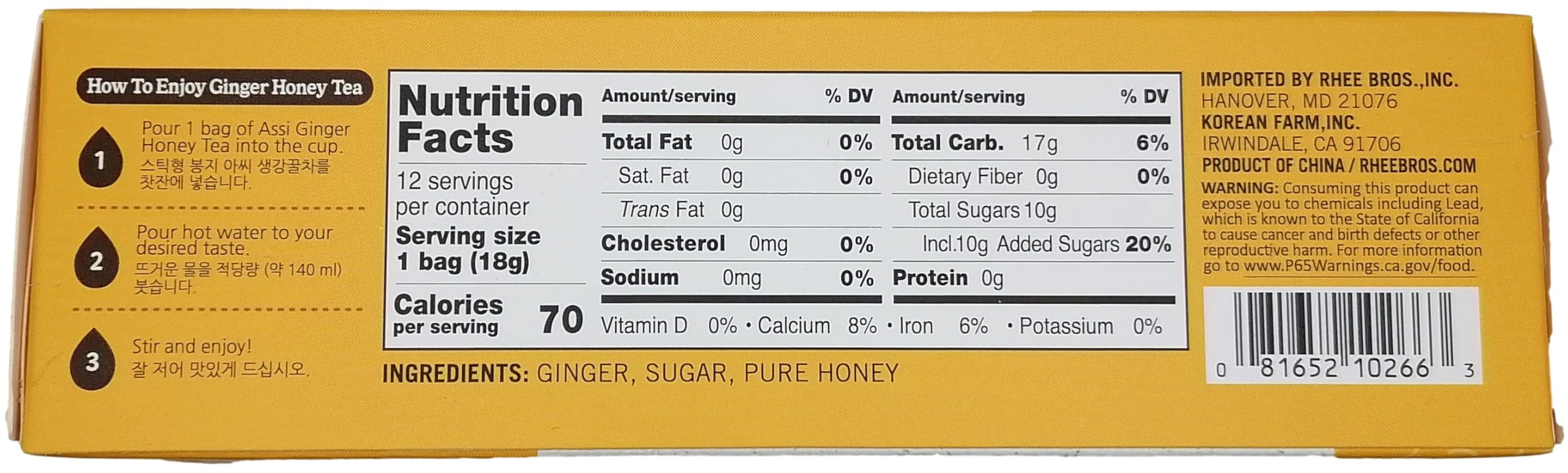 Assi Instant Ginger Tea with Honey cup steaming, delivering warm flavor in minutes.