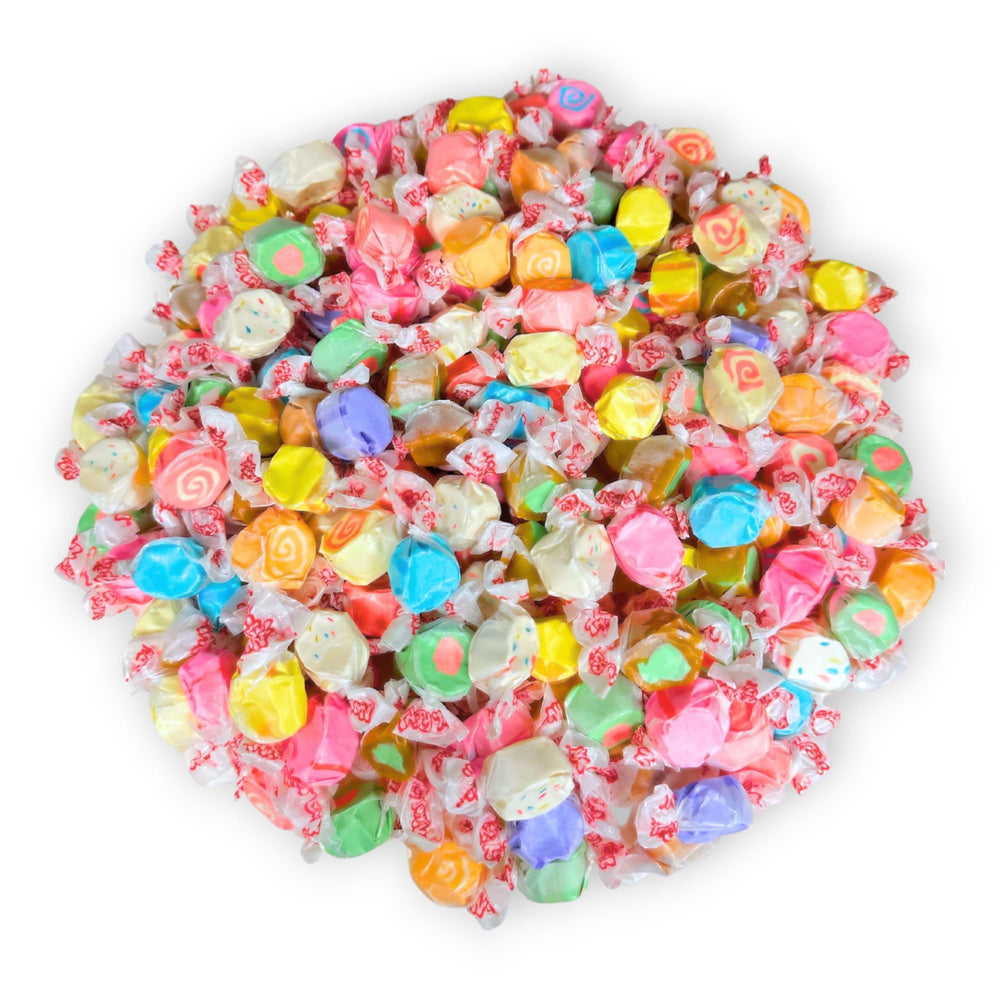 Assortit 1lb bulk taffy with 60+ pieces in a bag