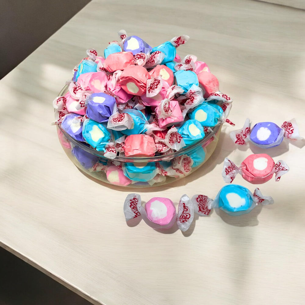 Assortit Berries and Creme Taffy Huckleberry mix suited for office snacks.