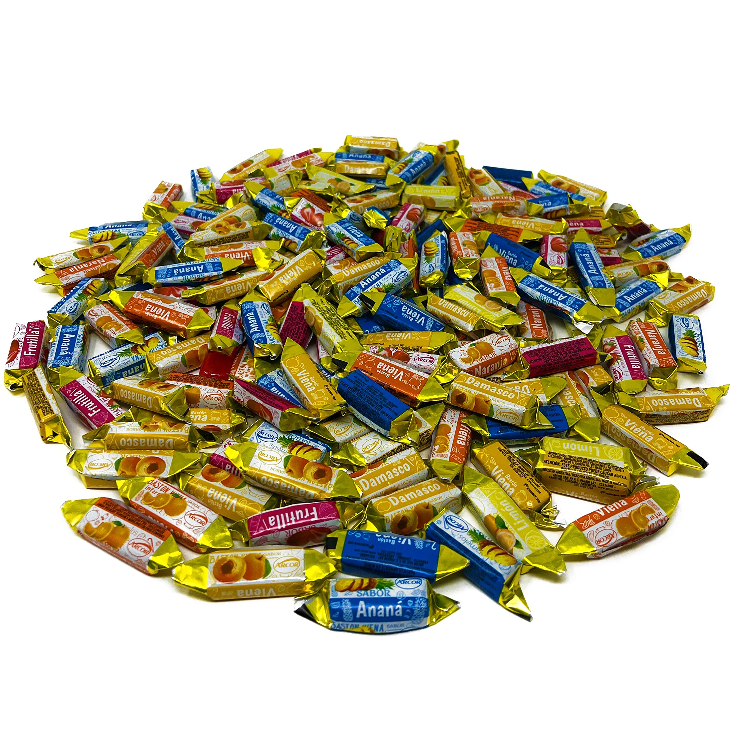 Assortit Strawberry real-pulp candy, individually wrapped for easy sharing.