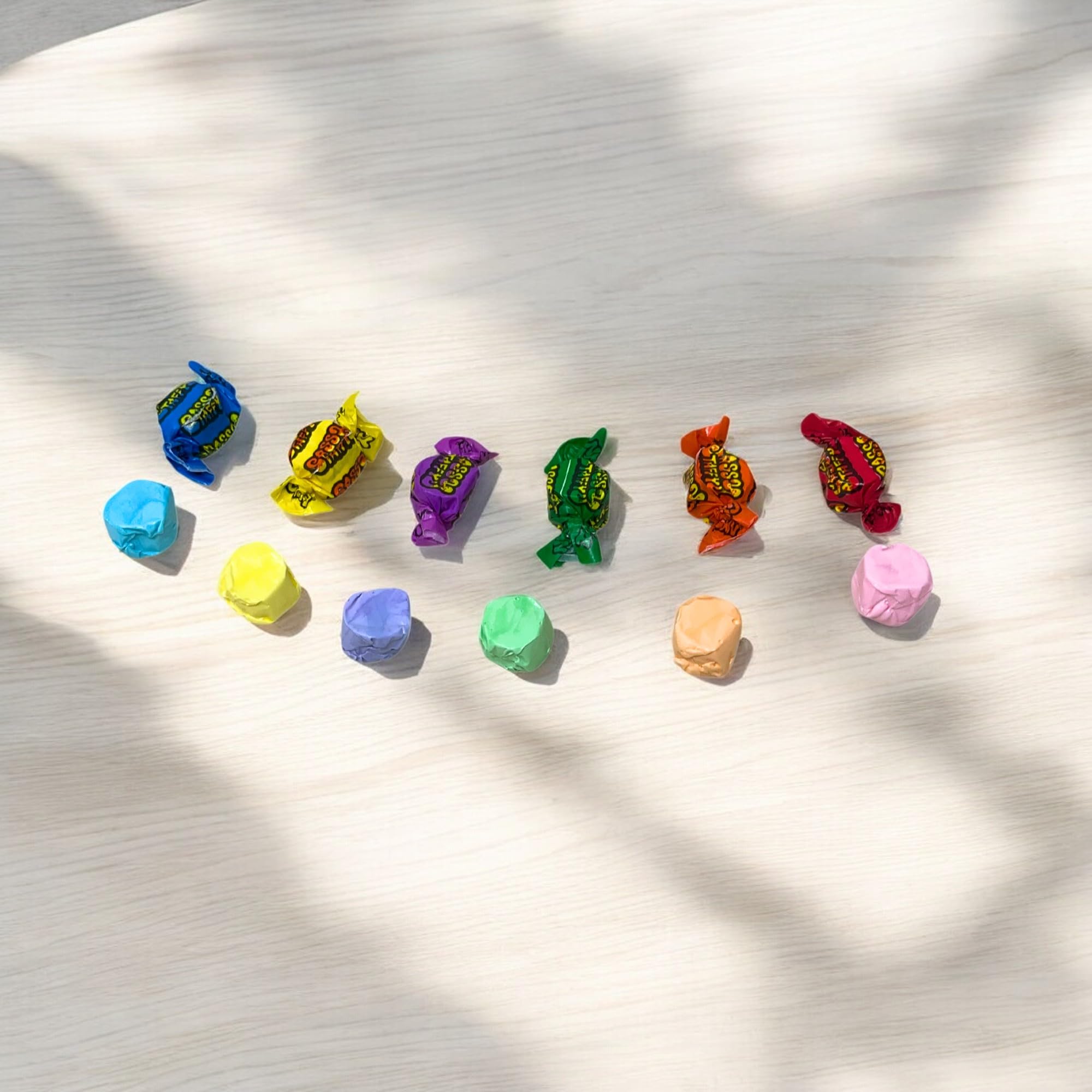 Assortit gluten-free and nut-free taffy for allergy-conscious snacking