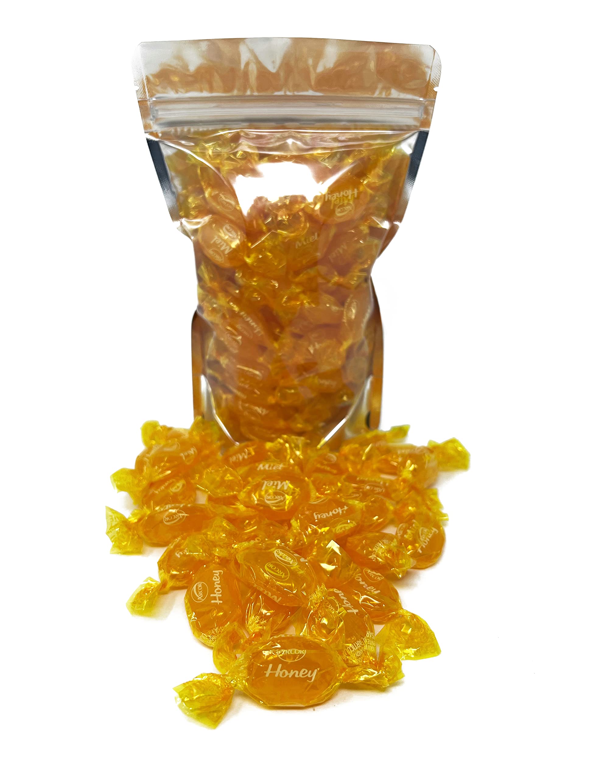 Assortit resealable bag preserving candy flavor and freshness.