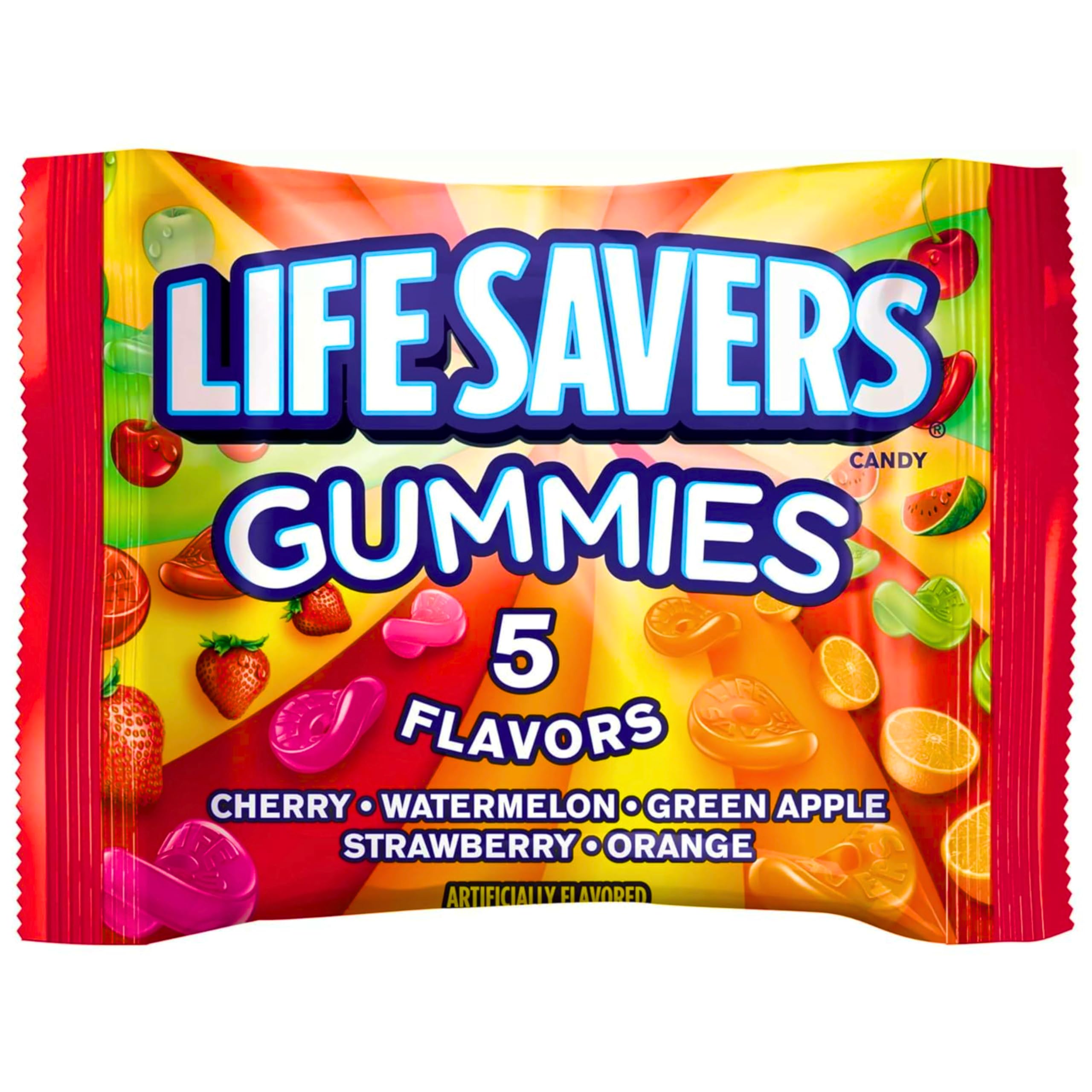 Assortit Life Savers collab gummies orange flavor bright appetite-pleaser for breaks.
