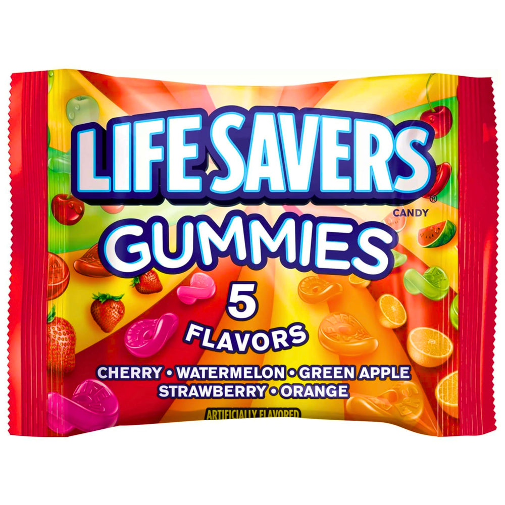 Assortit Life Savers collab gummies orange flavor bright appetite-pleaser for breaks.
