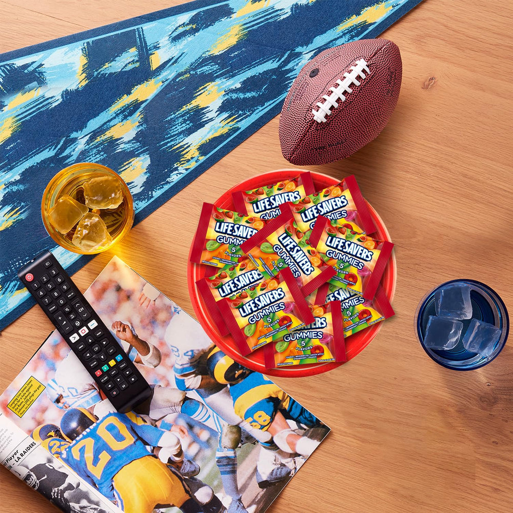 Assortit Life Savers collab gummies travel-friendly treats for trips and road trips.
