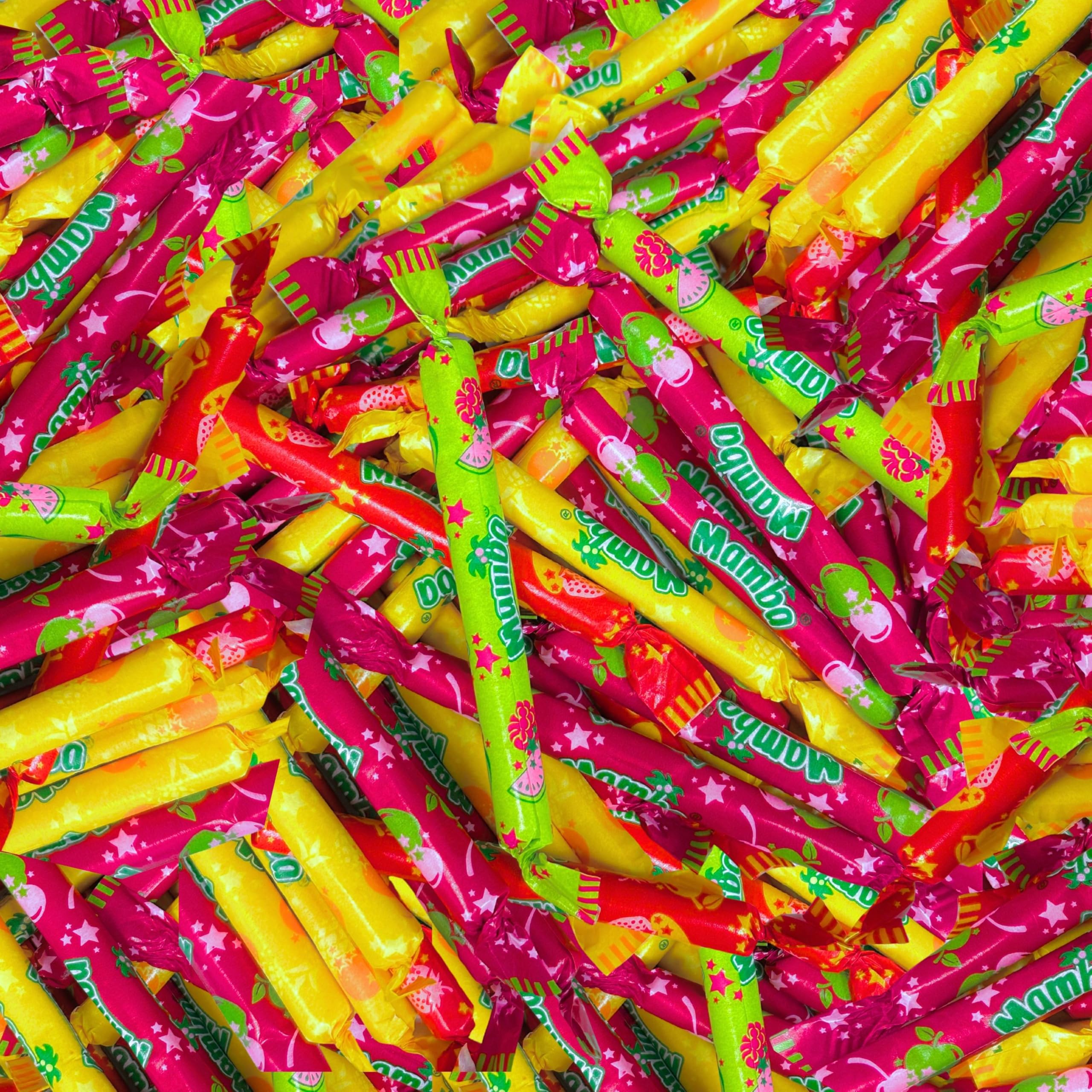 Assortit Mamba Chews Magic Sticks bag ready for sharing with family and colleagues.