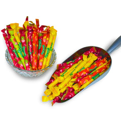 Assortit Mamba Chews soft chewy texture enhances bite and flavor release.