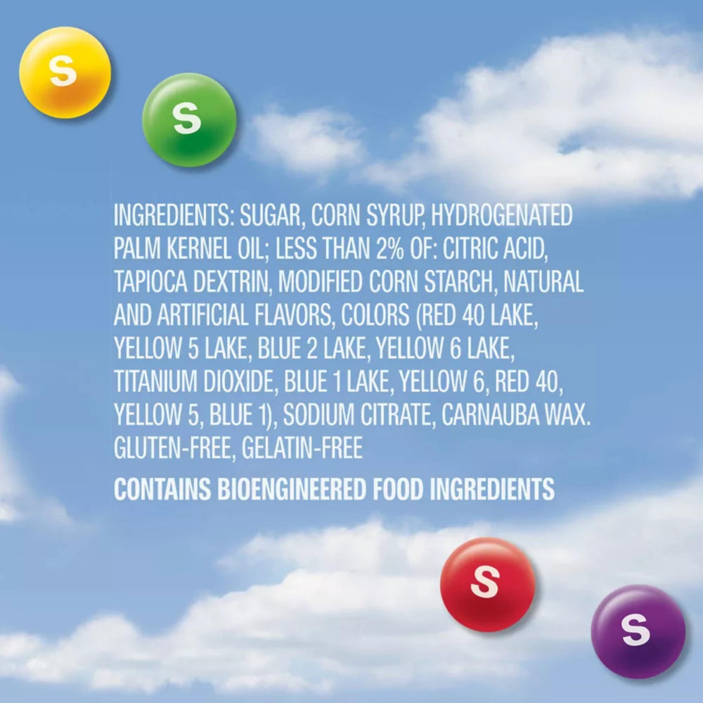 Assortit Skittles individually wrapped packs ensure freshness and ease.