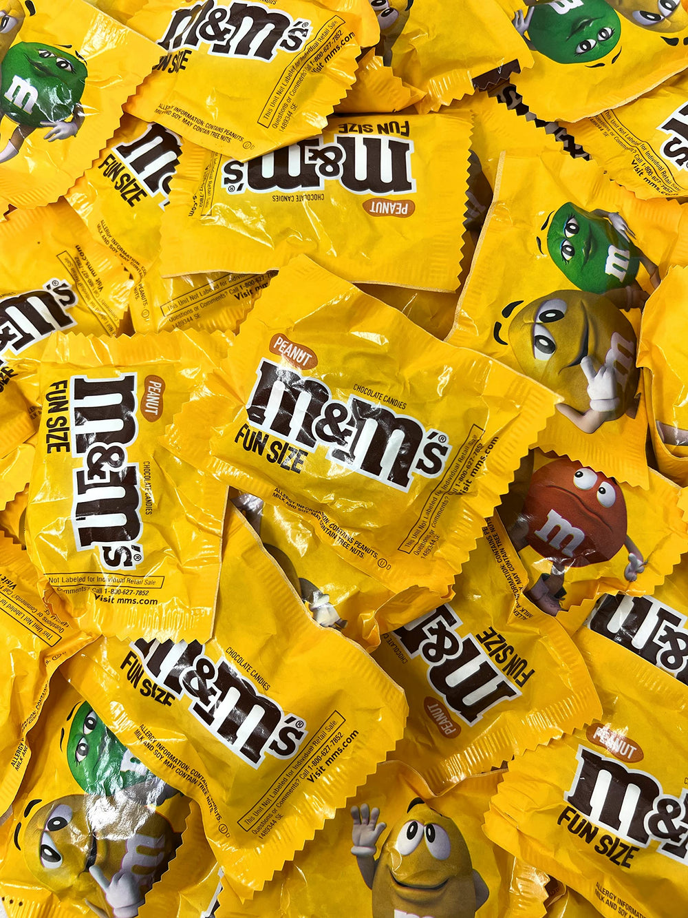 Assortit M&M bulk party display ready for gatherings.