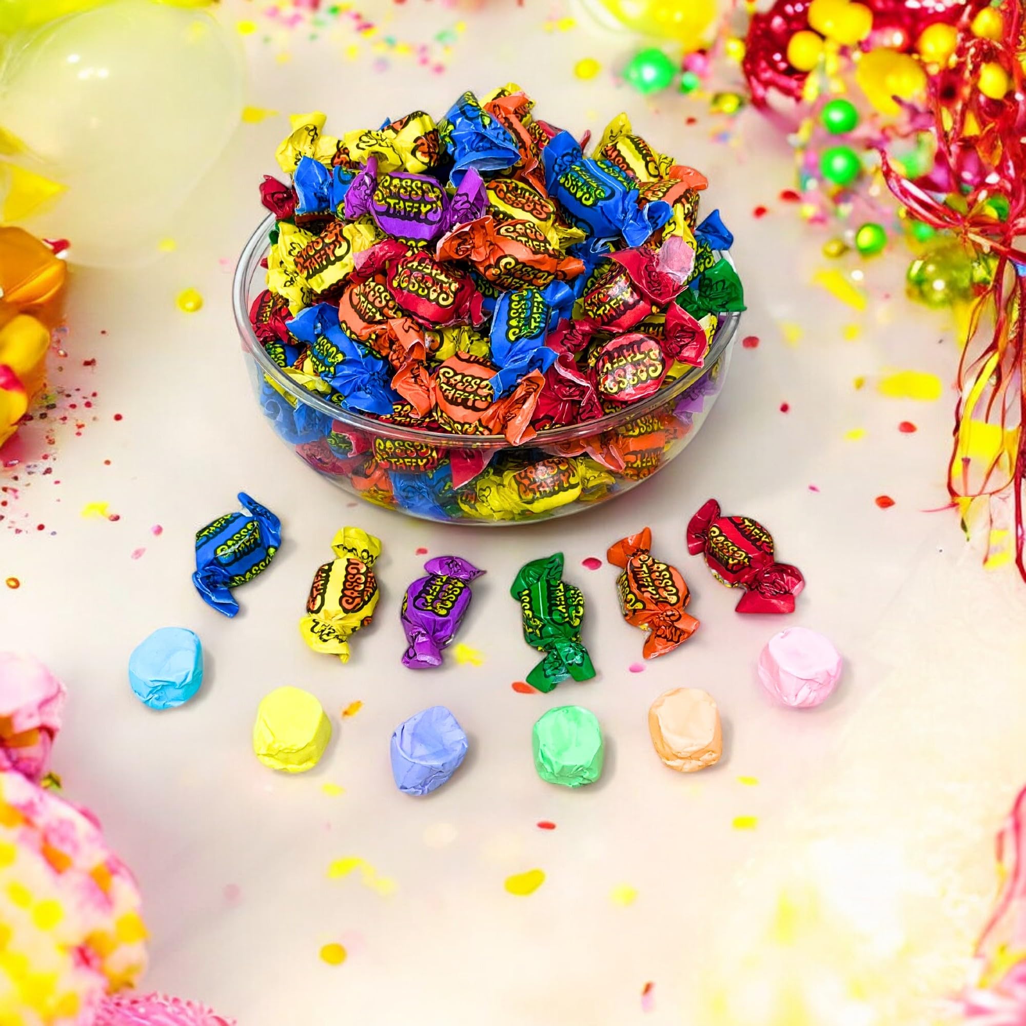 Assortit bulk taffy perfect for parties, holidays, and gift bags