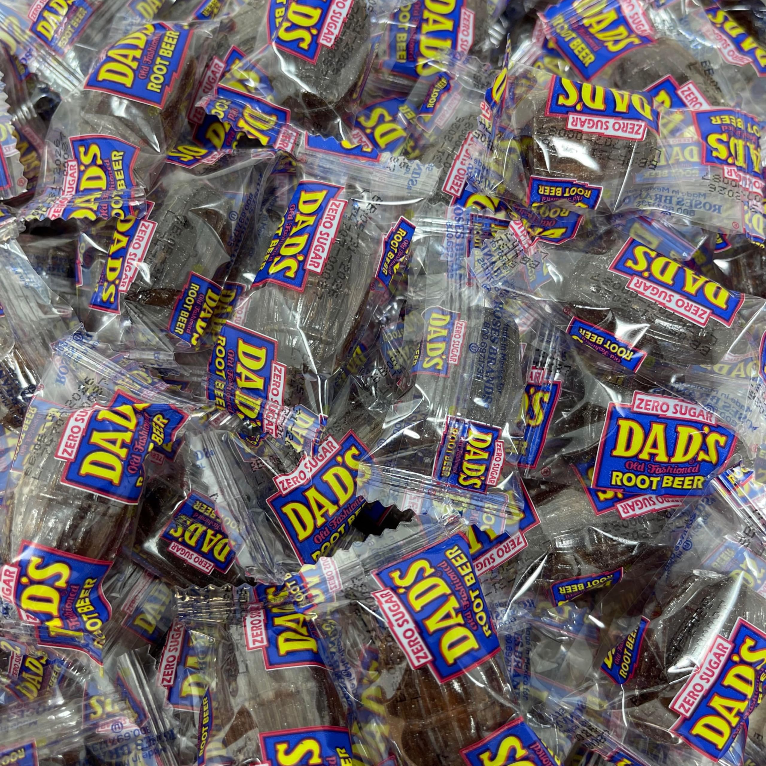 Assortit Premium Sugar-Free Root Beer Barrels packaging shot, bulk snack for gatherings.