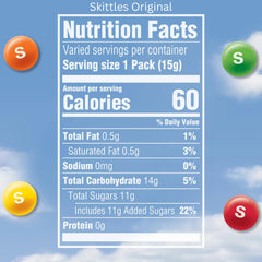 Assortit Skittles Collab Original Flavor candy bag—assorted fruit chews for parties.