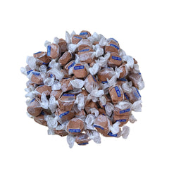 Assortit sugar free chocolate salt water taffy, individually wrapped for on the go freshness.
