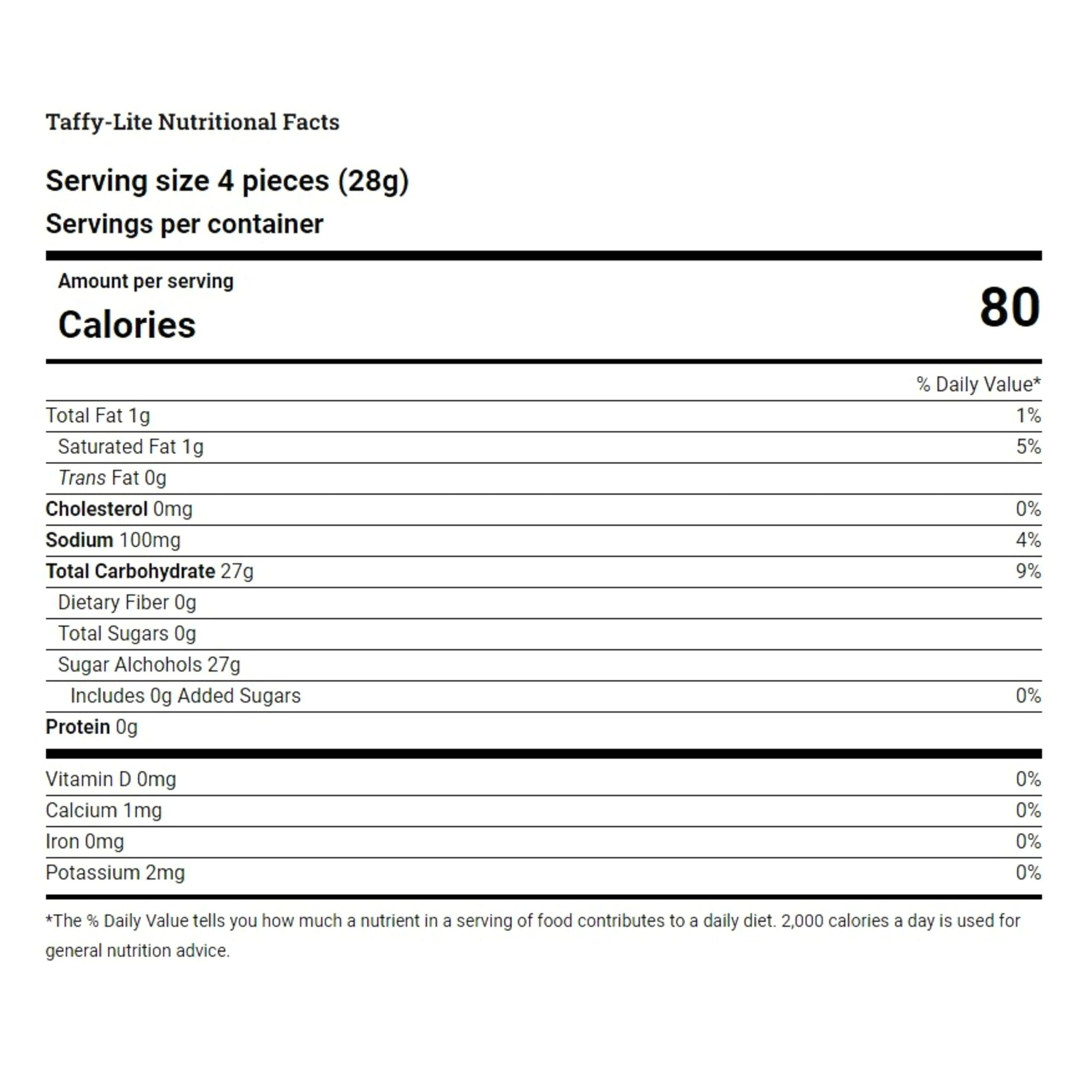 Individually wrapped sugar-free cinnamon taﬀy pieces for freshness