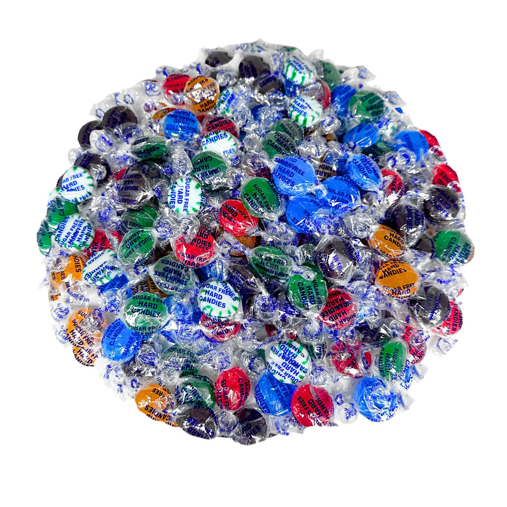 Assortit sugar-free fruit mix 1lb bag showing diverse flavors for guilt-free snacking.