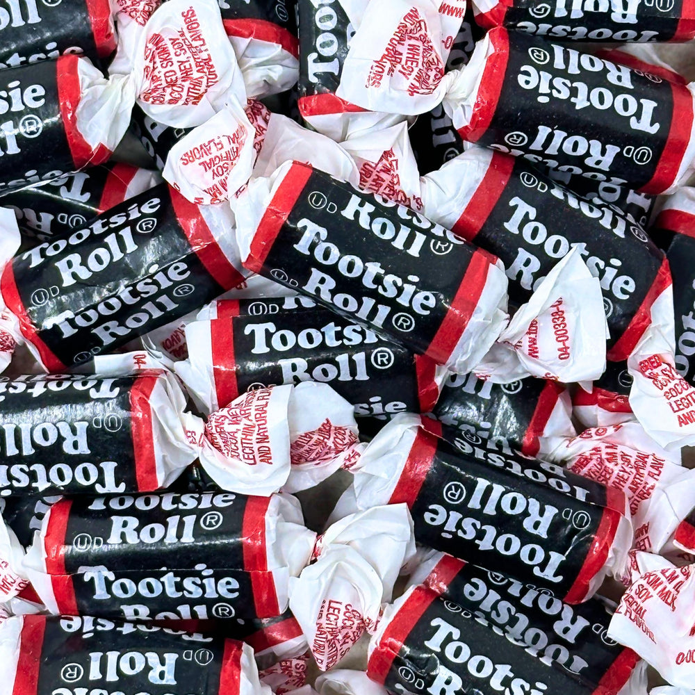 Assortit Tootsie Roll Midgees bulk bag shown for party favors and classroom snacks.