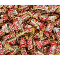 Assortit Twix Fun Size Mini Bars bulk pack displayed for sharing at parties