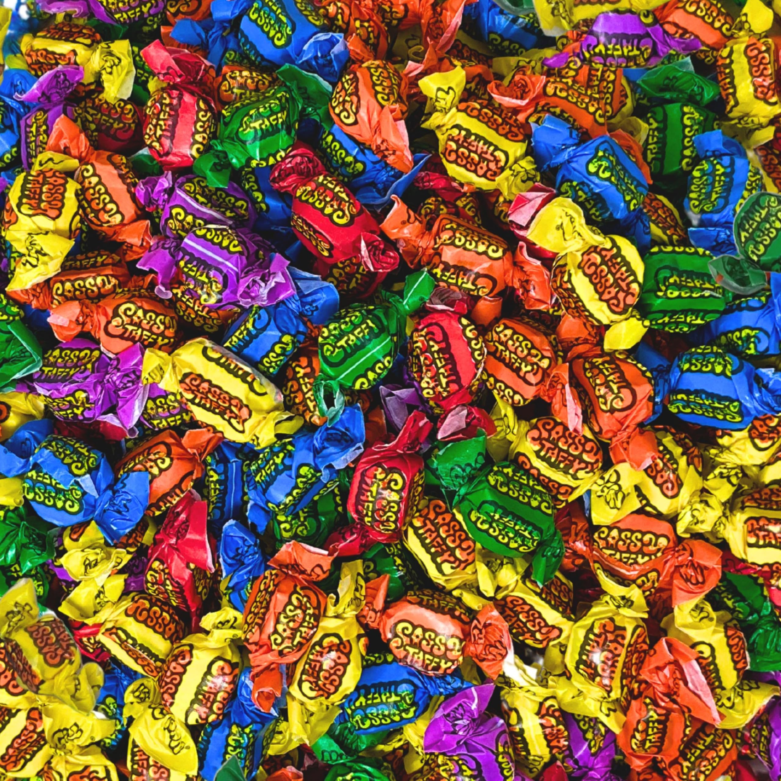 Assortit ultimate sour fruit taffy mix 2lb bulk candy for sharing