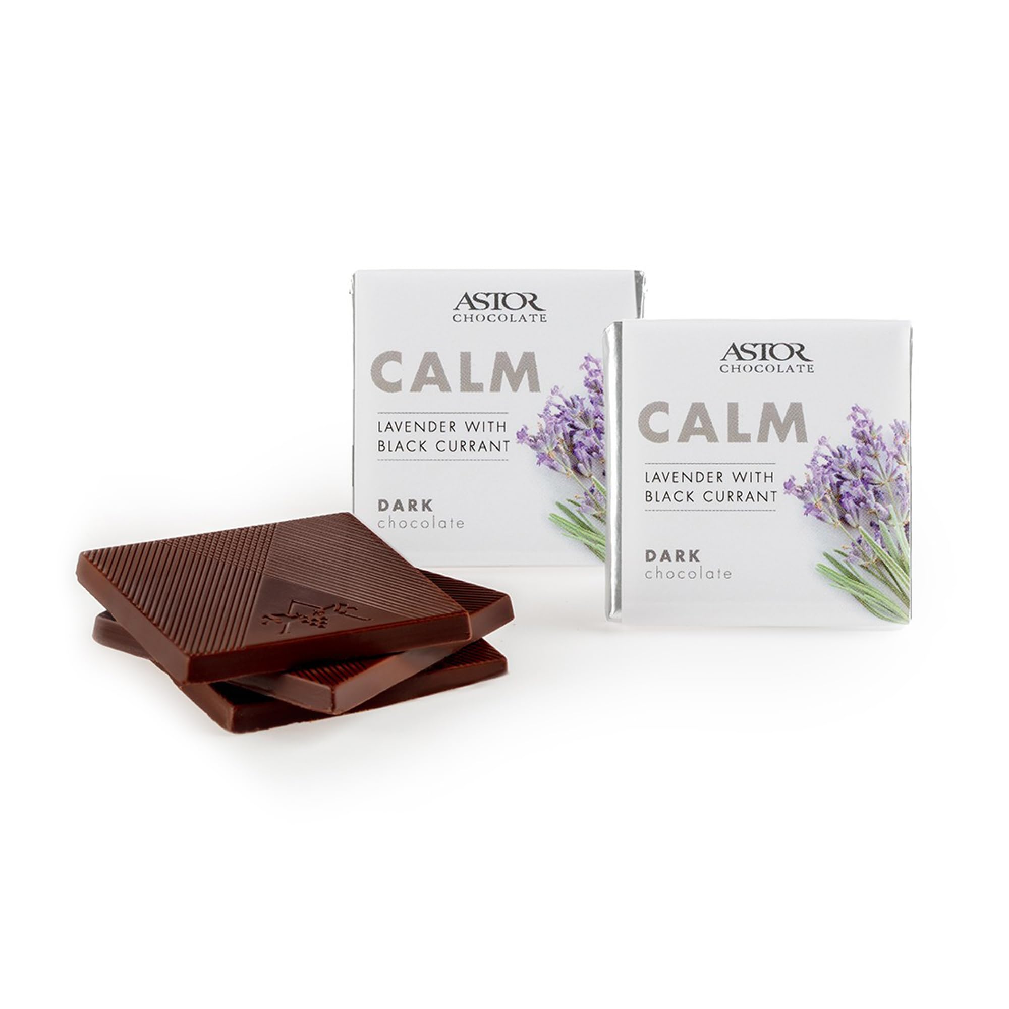 ASTOR Calm gift-box design highlights a luxe chocolate experience for celebrations.