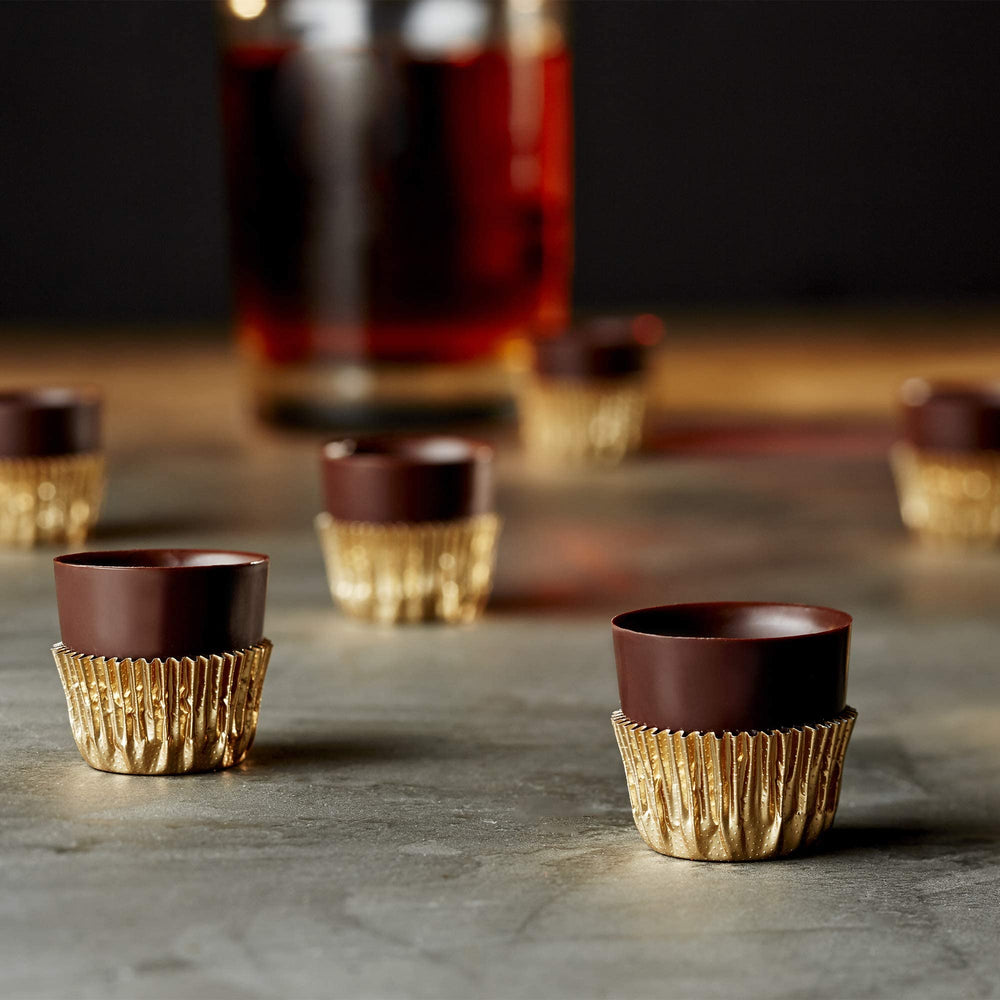 Astor cups arranged on a tray for elegant dessert presentation