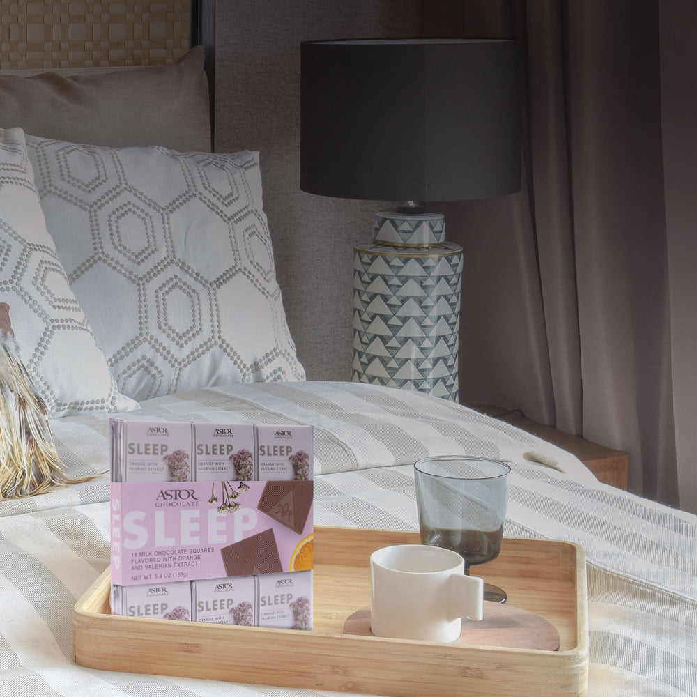 ASTOR gift box of sleep squares, ready for gifting