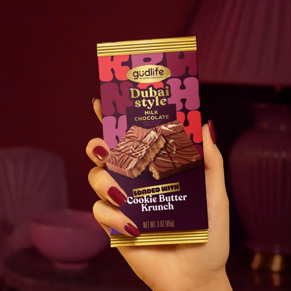 ASTOR Gudlife Dubai Style Bar cookie butter detail highlights rich aroma