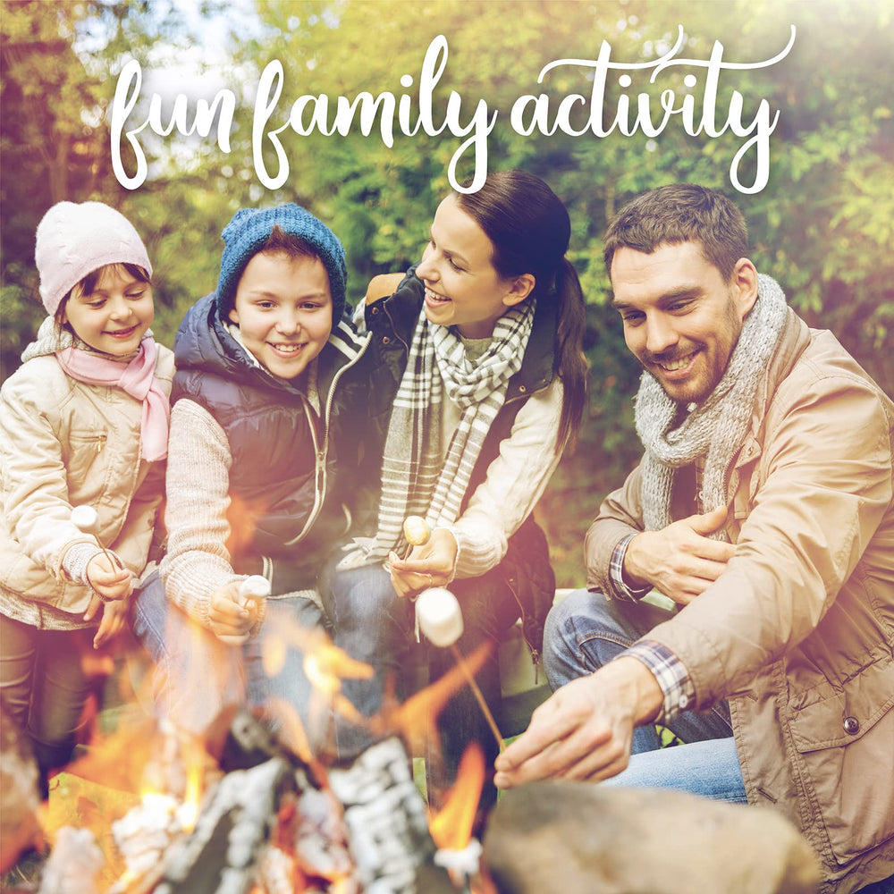 Astor Smores Kit party setup creates a cozy campfire vibe indoors.