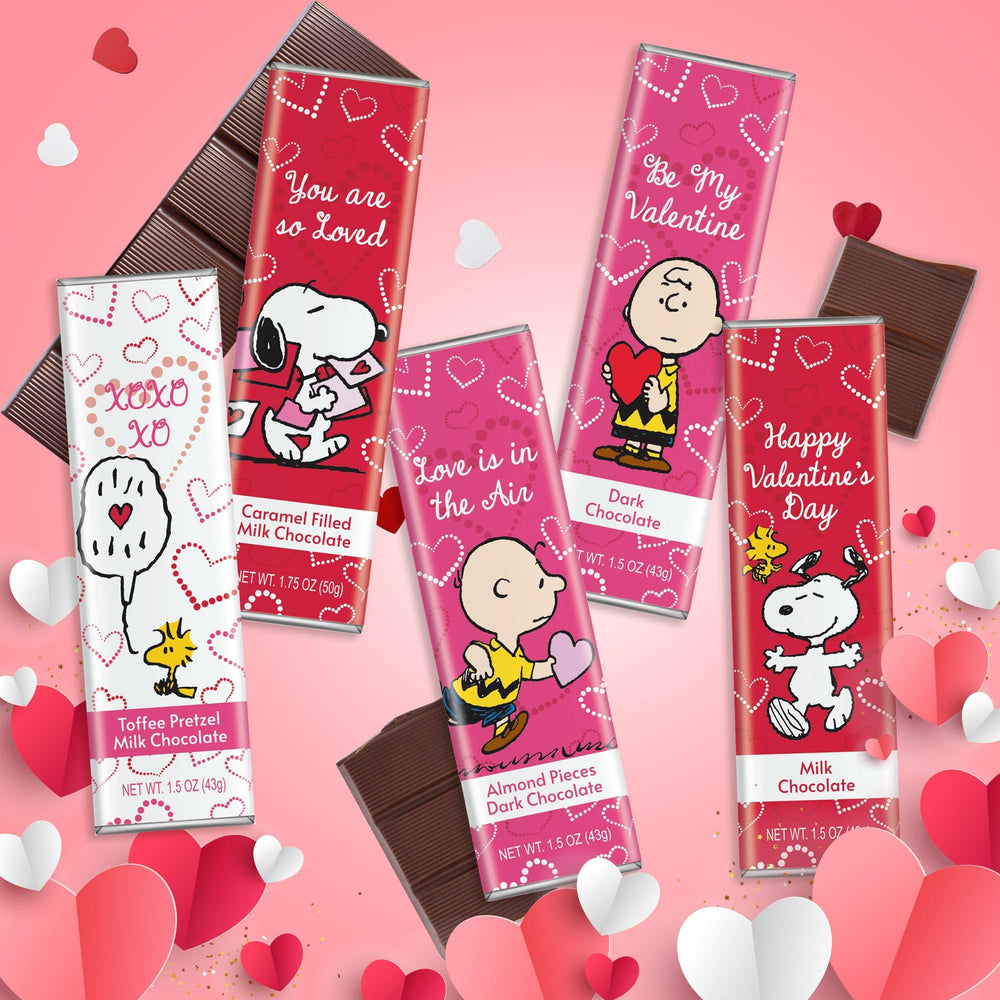 ASTOR Snoopy dark chocolate almond bar, rich and nutty