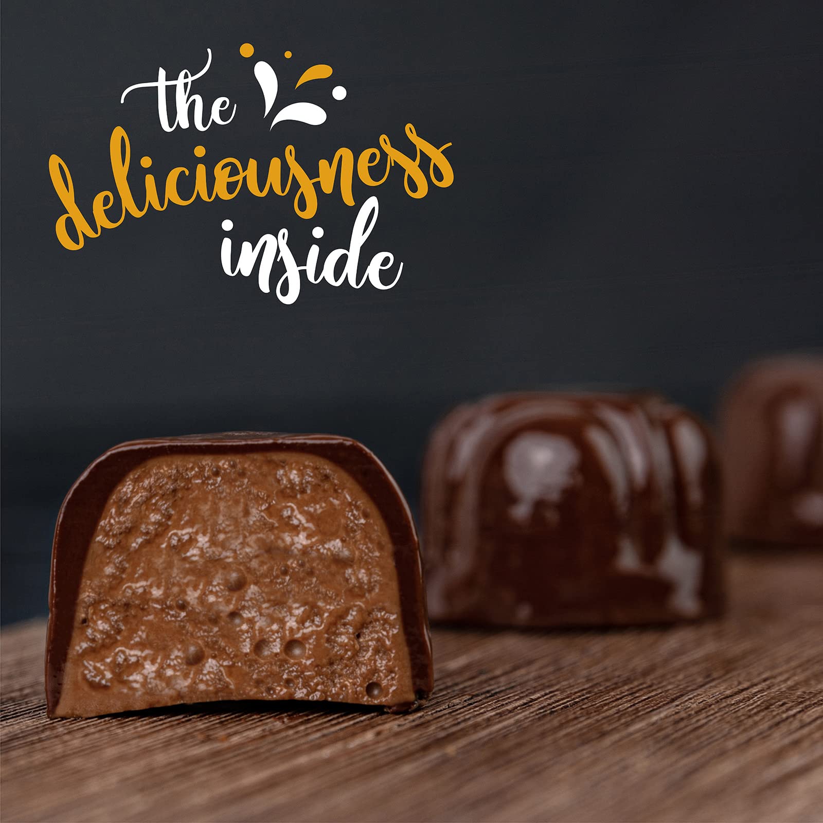 ASTOR truffles shrink wrap packaging communicates safety and freshness for gifting.