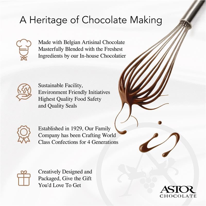 ASTOR Trump milk chocolate bar on store shelf highlighting USA-made quality.