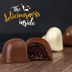 ASTOR heart-shaped truffle with hand-decorated finish