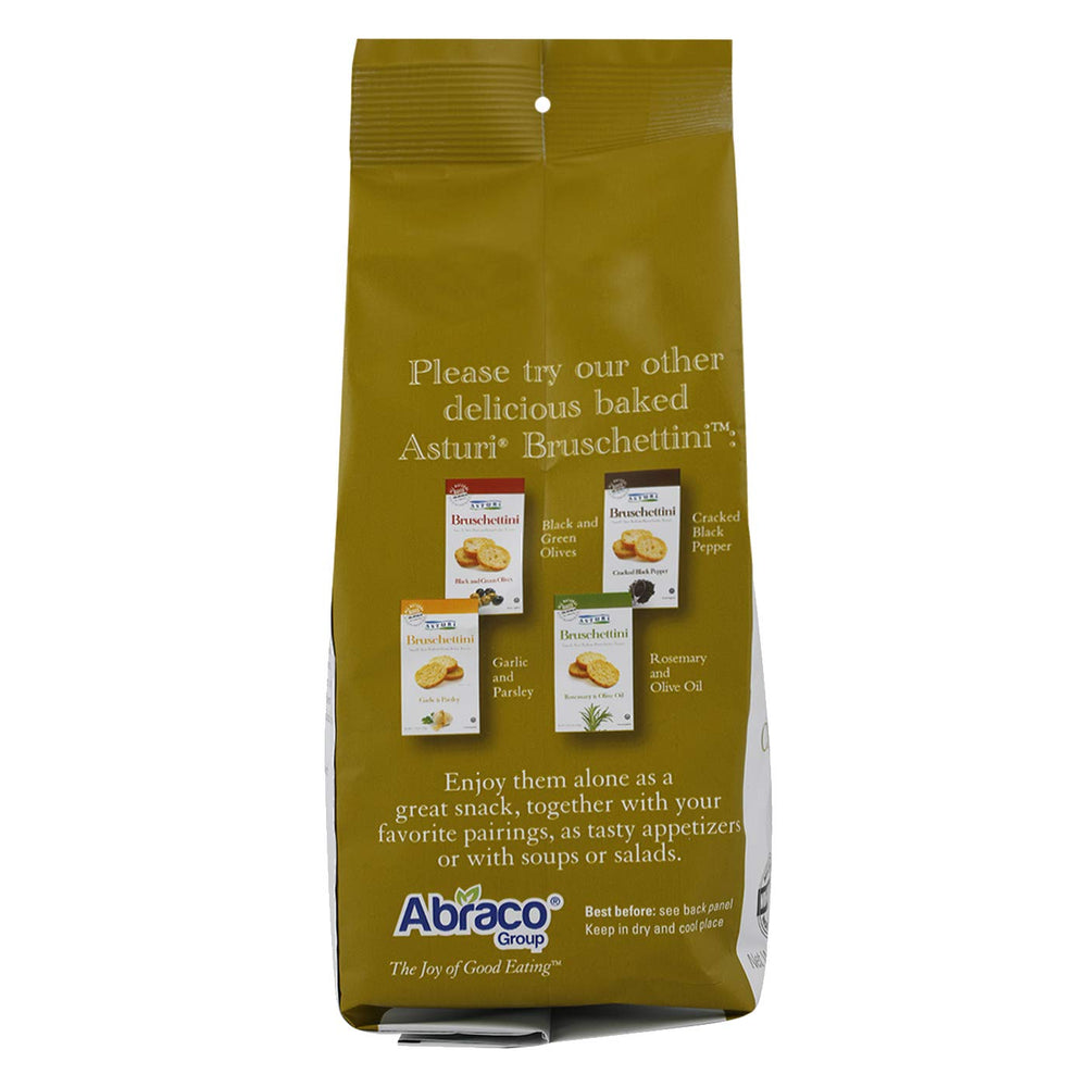Asturi Bruschettini no preservatives keep ingredients simple and snack-ready