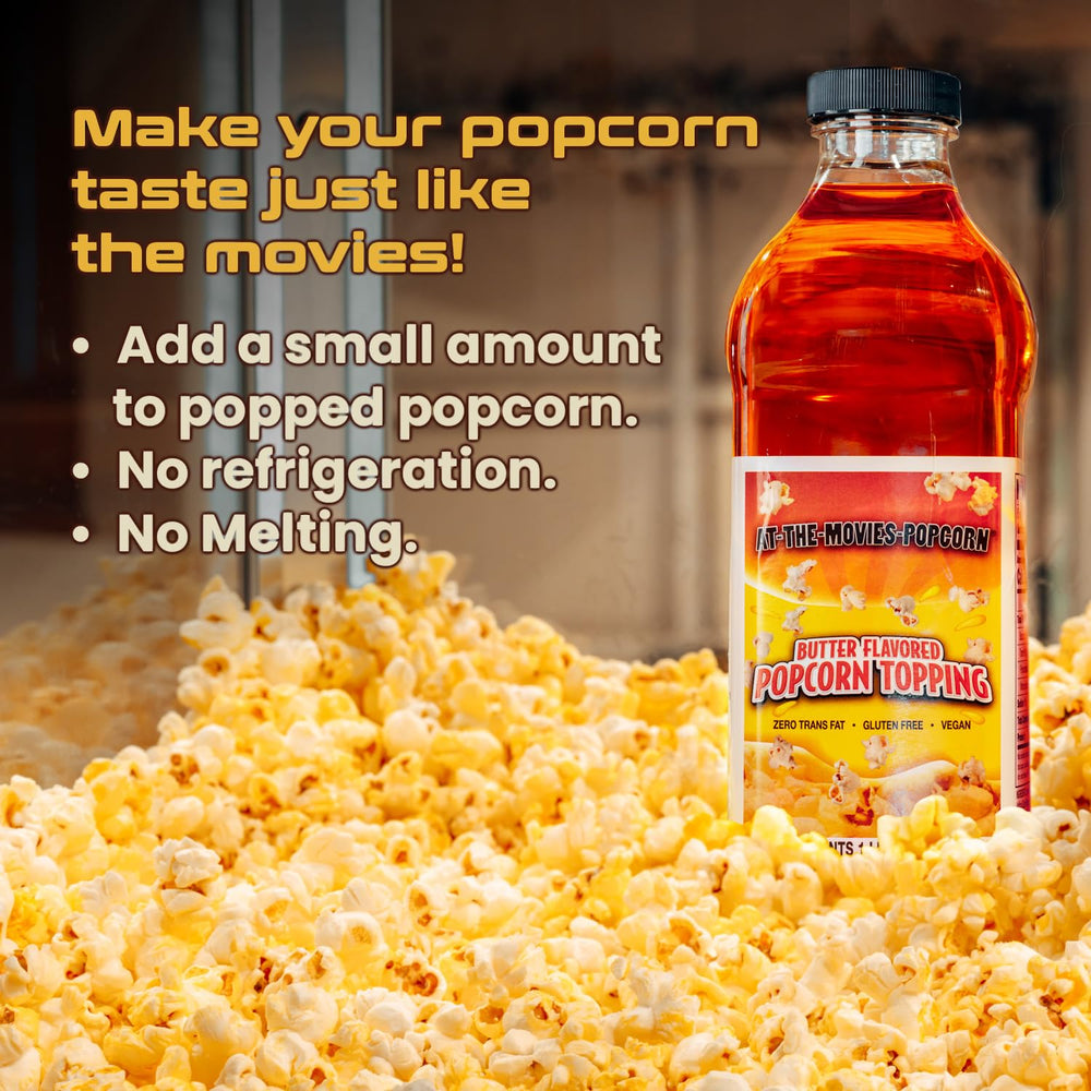 At-The-Movies-Popcorn buttery topping one-liter size ideal for home theater