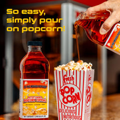 At-The-Movies-Popcorn buttery topping wide opening bottle enables easy pouring