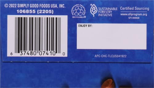 Atkins Chocolate Chip Protein Cookie macro ingredients panel highlights protein and fiber