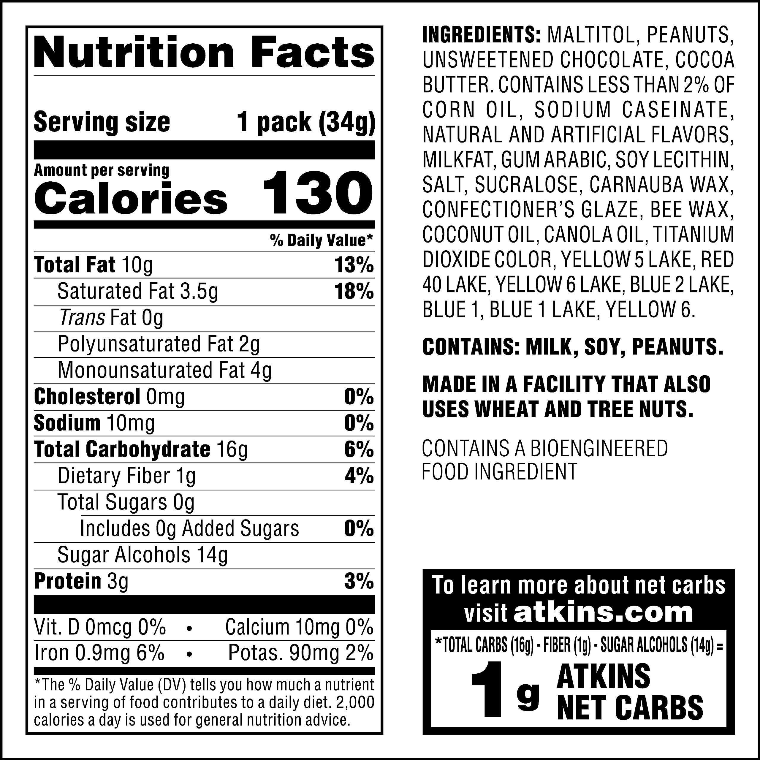 Atkins Endulge individual packs shown for easy portion control.