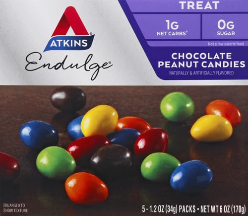 Atkins Endulge peanuts detail highlighting nut inclusion and crunch.