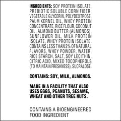 Atkins Lemon Snack Bar almond butter close up emphasizes real ingredients