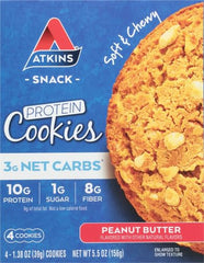 Individually wrapped Atkins cookie ready for on-the-go snacking.