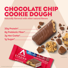 Atkins Strong Bar close-up of chocolate coating for indulgent texture
