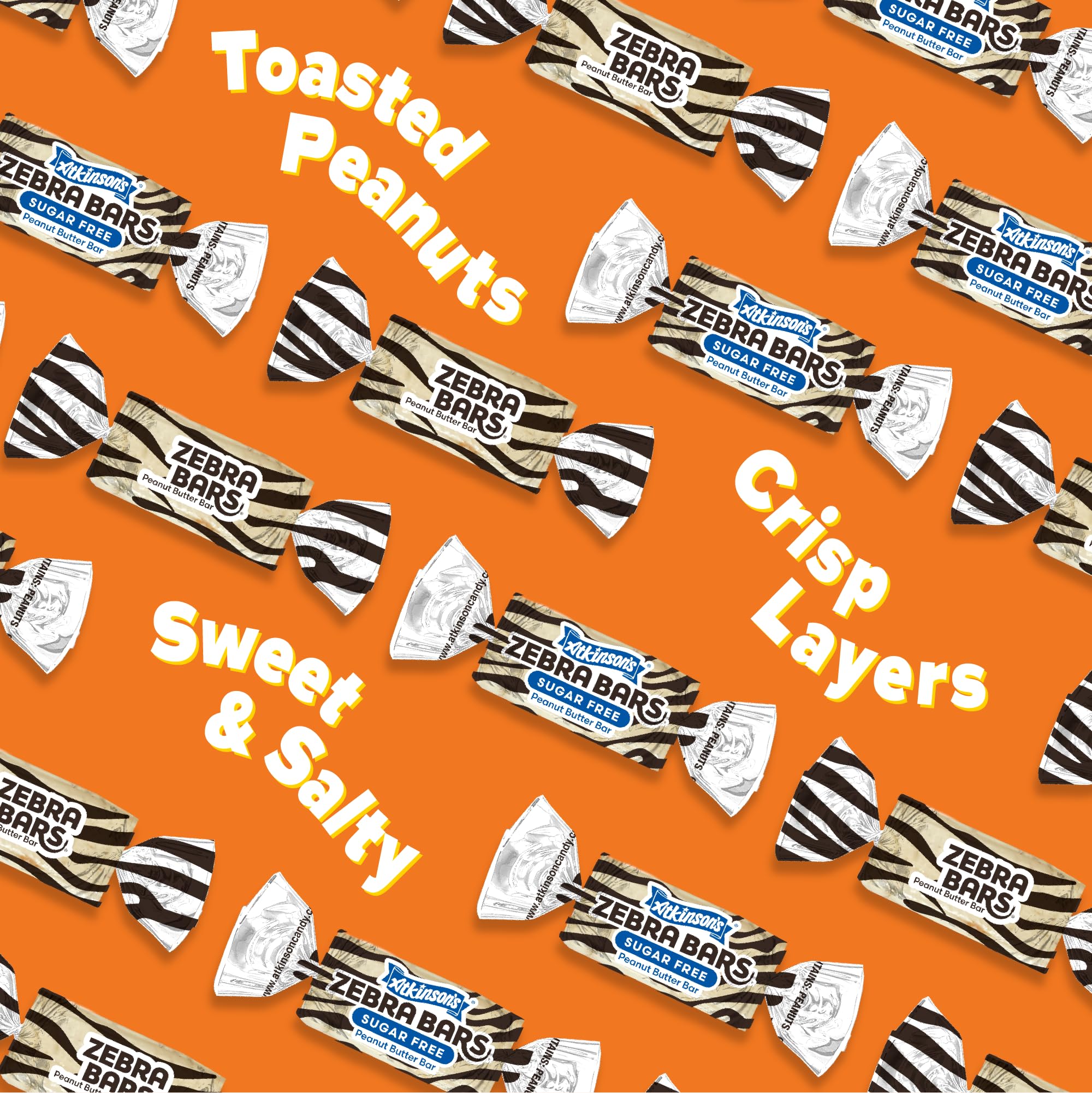 Atkinson's Sugar Free Peanut Butter Bars; gluten-free kosher vegan option