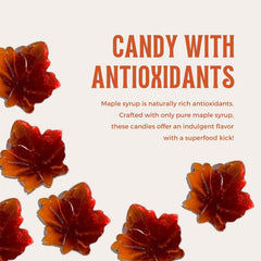 Atlantic Rush resealable maple candy bag showcasing convenient on-the-go treat.